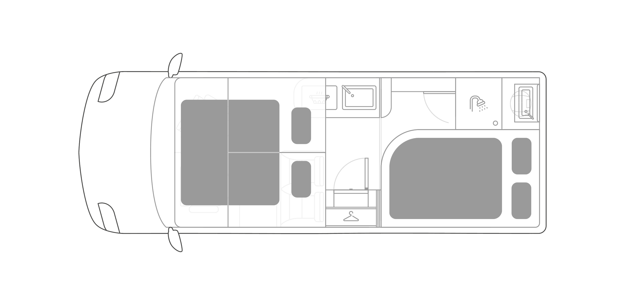 Voyager XS Grundriss Nacht